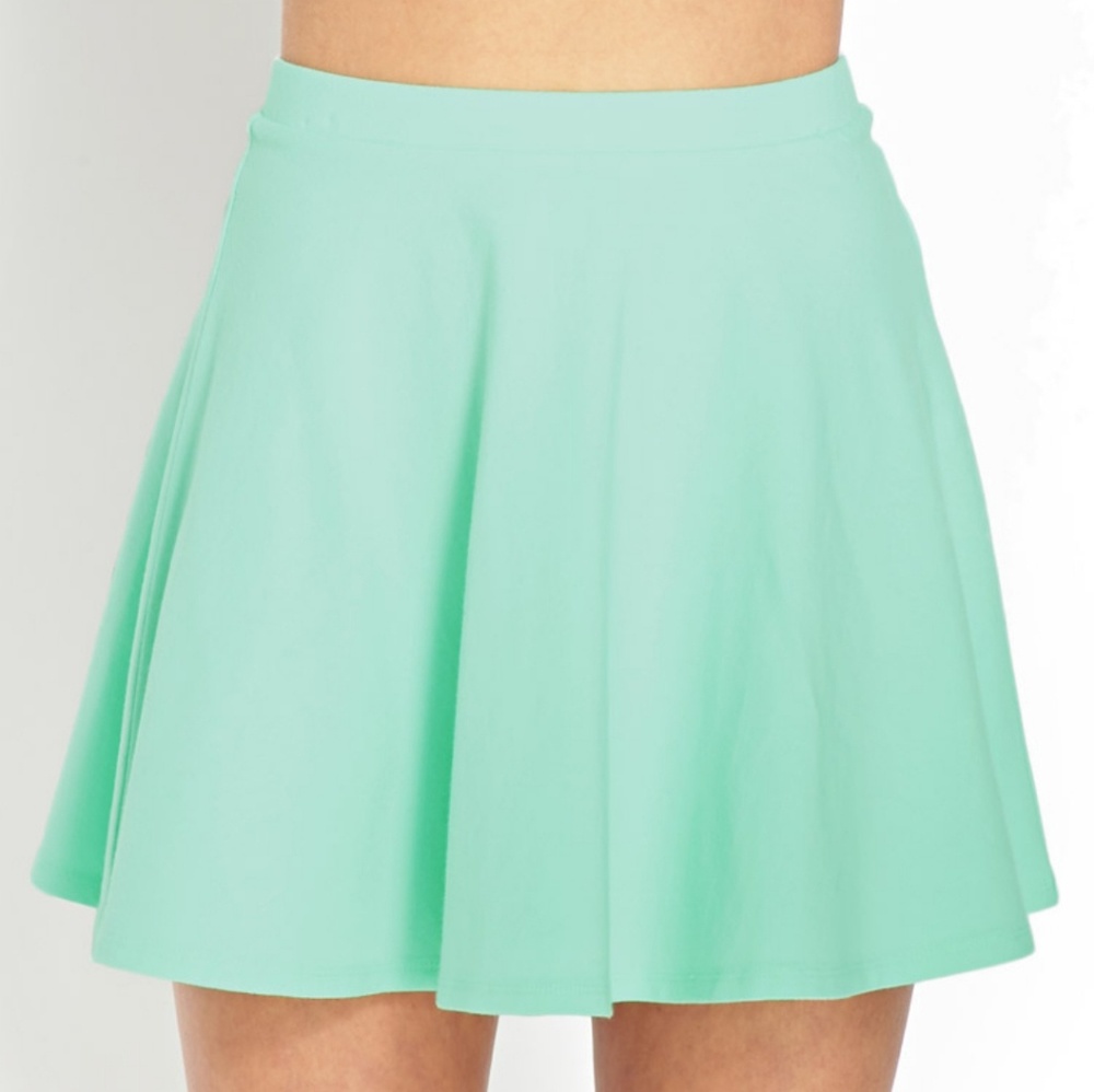 🍼 New Mint Green Skater Skirt